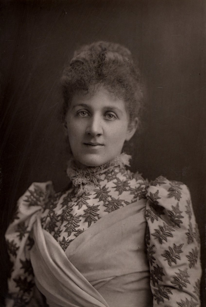 「ライザ・レーマン（Elizabetta Nina Mary Frederika Lehmann - 1862-1918） 英国のソプラノ歌手、作曲家。(ウッドベリータイプ) 作： WとD（後）ダウニー