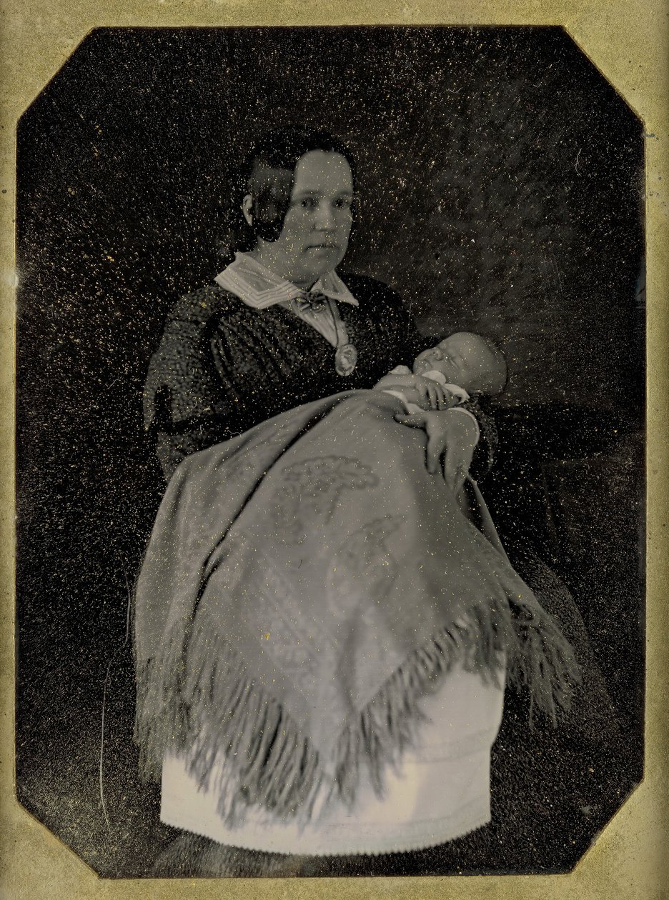 トーマス・ウスティック・ウォルター夫人と彼女の亡くなった子供、カリフォルニア州。 1846. 作成者: W. & F. ランゲンハイム、ウィリアム ランゲンハイム。 作： ウィリアムとフレデリックランゲンハイム