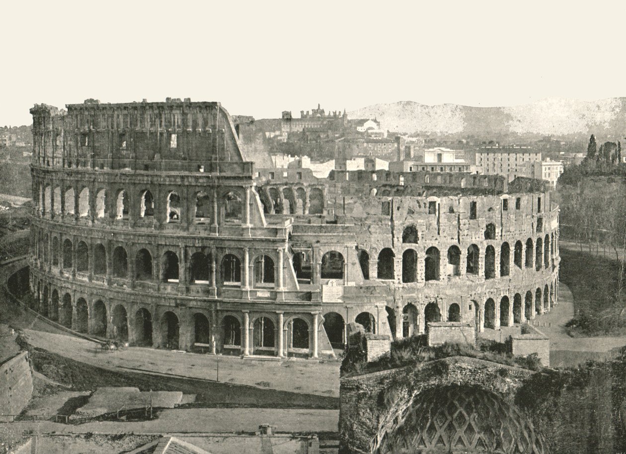 コロッセオ、ローマ、イタリア、1895年。 作： W and S Ltd