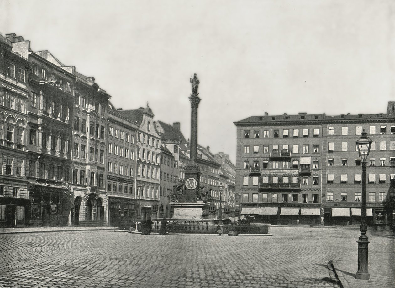 Karolinenplatz、ミュンヘン、ドイツ、1895年。 作： W and S Ltd