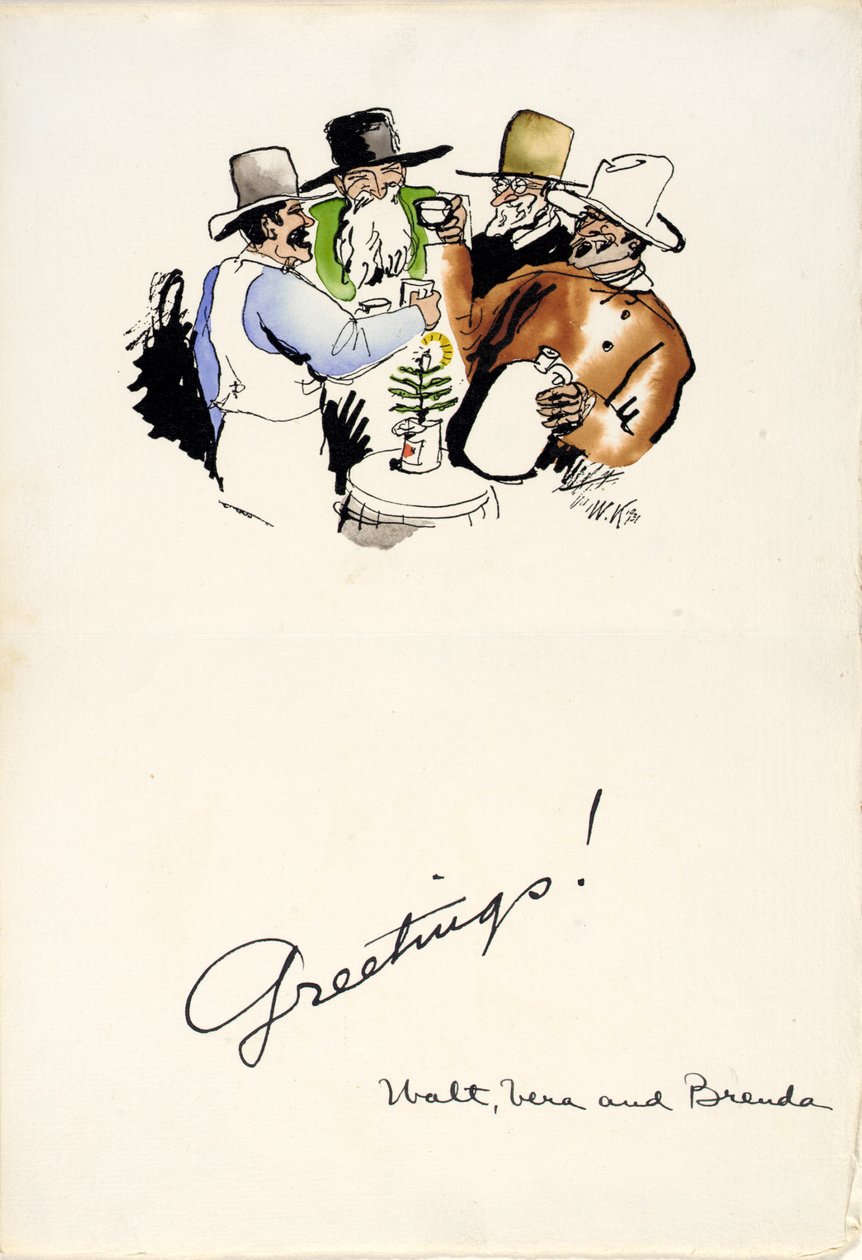 クリスマスの挨拶 1931 作： ウォルト・クーン