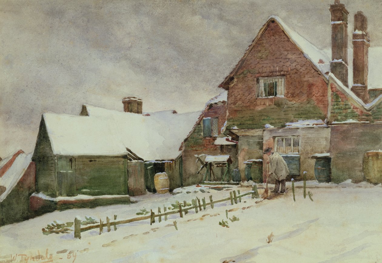 雪、1898 作： ウォルター・フレデリック・ルーフン・ティンデール