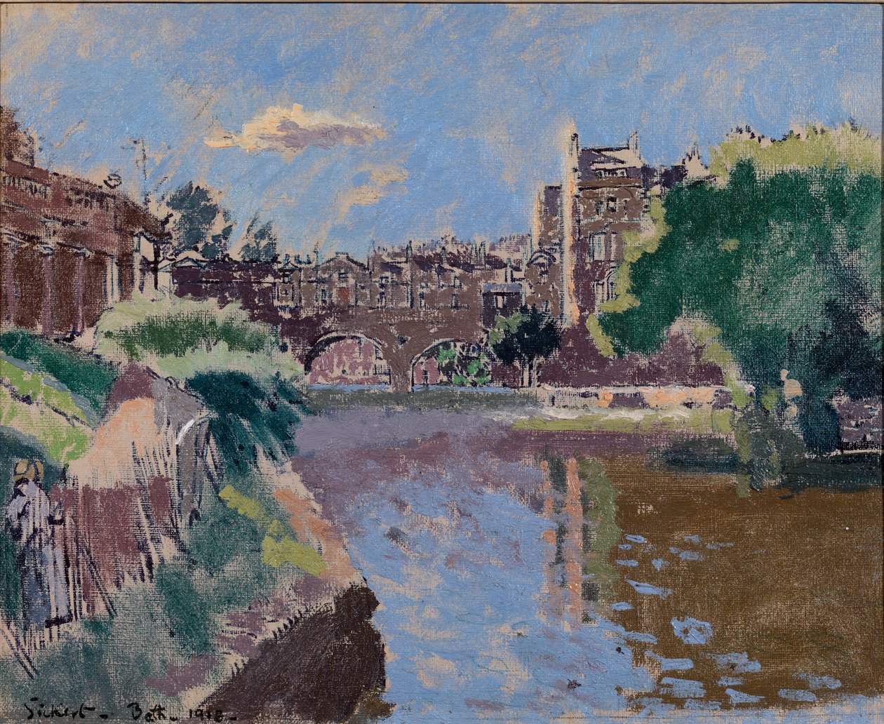 パルトニー橋、バース、1918 作： ウォルター・リチャード・シッカート