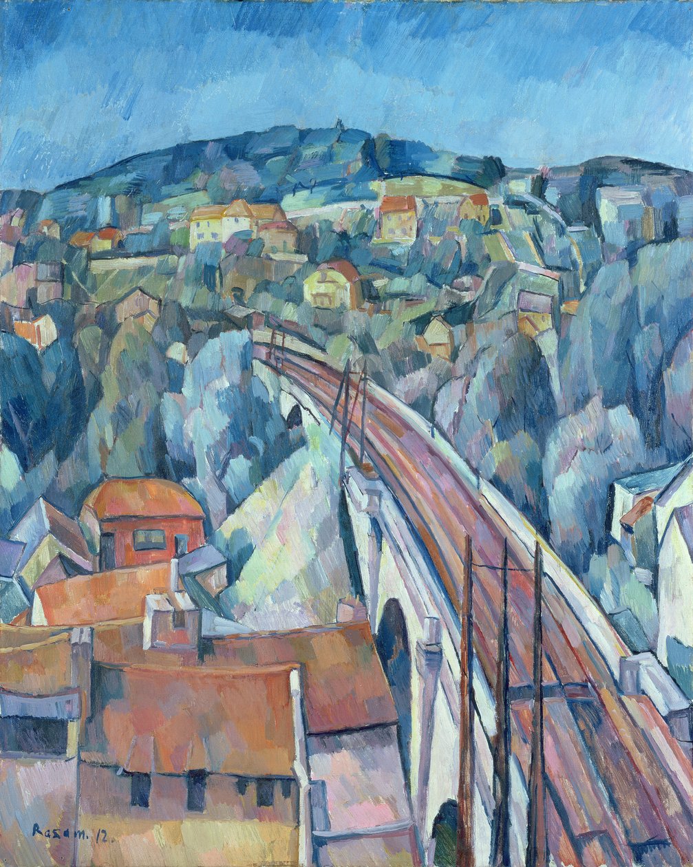 ミューレンの鉄道橋 作： ウォルター・ロザム