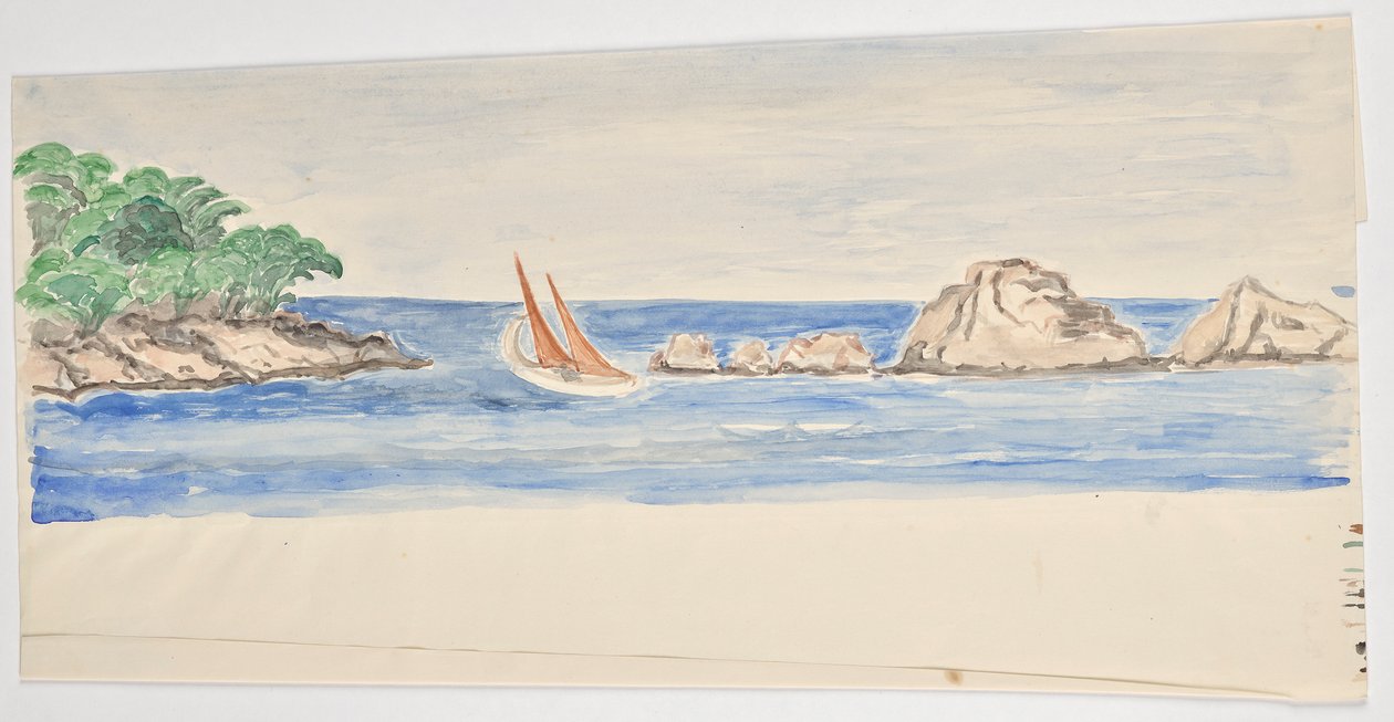 フロリダの海岸(?) 作： Walter Barwig
