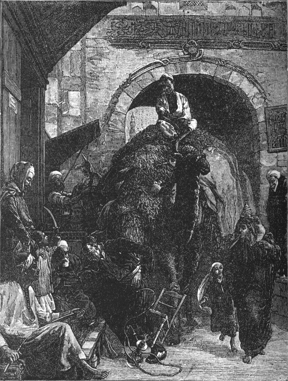 カイロの狭い道、c1882 作： ウォルター・チャールズ・ホースリー