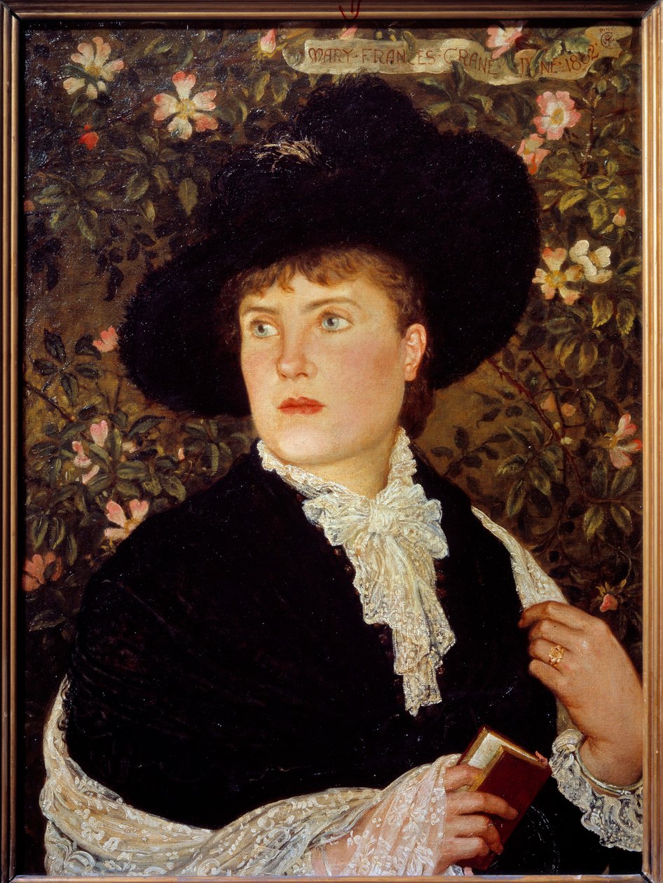 Madame Walter Crane (? -1915) nee Mary Frances の肖像画 Walter Crane (1845-1915) 1882 Sun.0.78x0.56 m パリ、オルセー美術館 作： ウォルター・クレーン