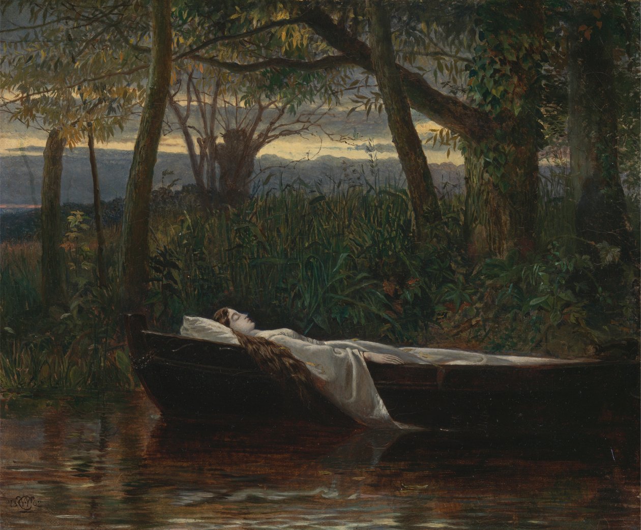 The Lady of Shalott [1862, Royal Academy of Arts, Lontoo, näyttelyluettelo] 作： ウォルター・クレーン