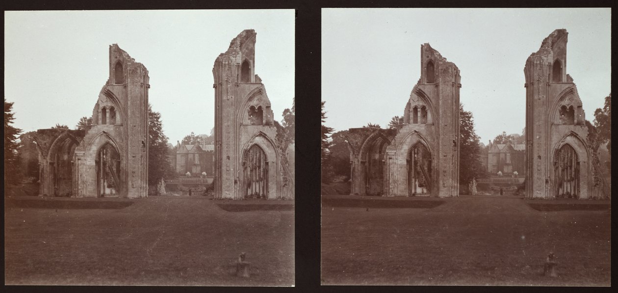 Glastonbury Abbey, Glastonbury, Mendip, Somerset, 1913年。 作： Walter Edward Zehetmayr