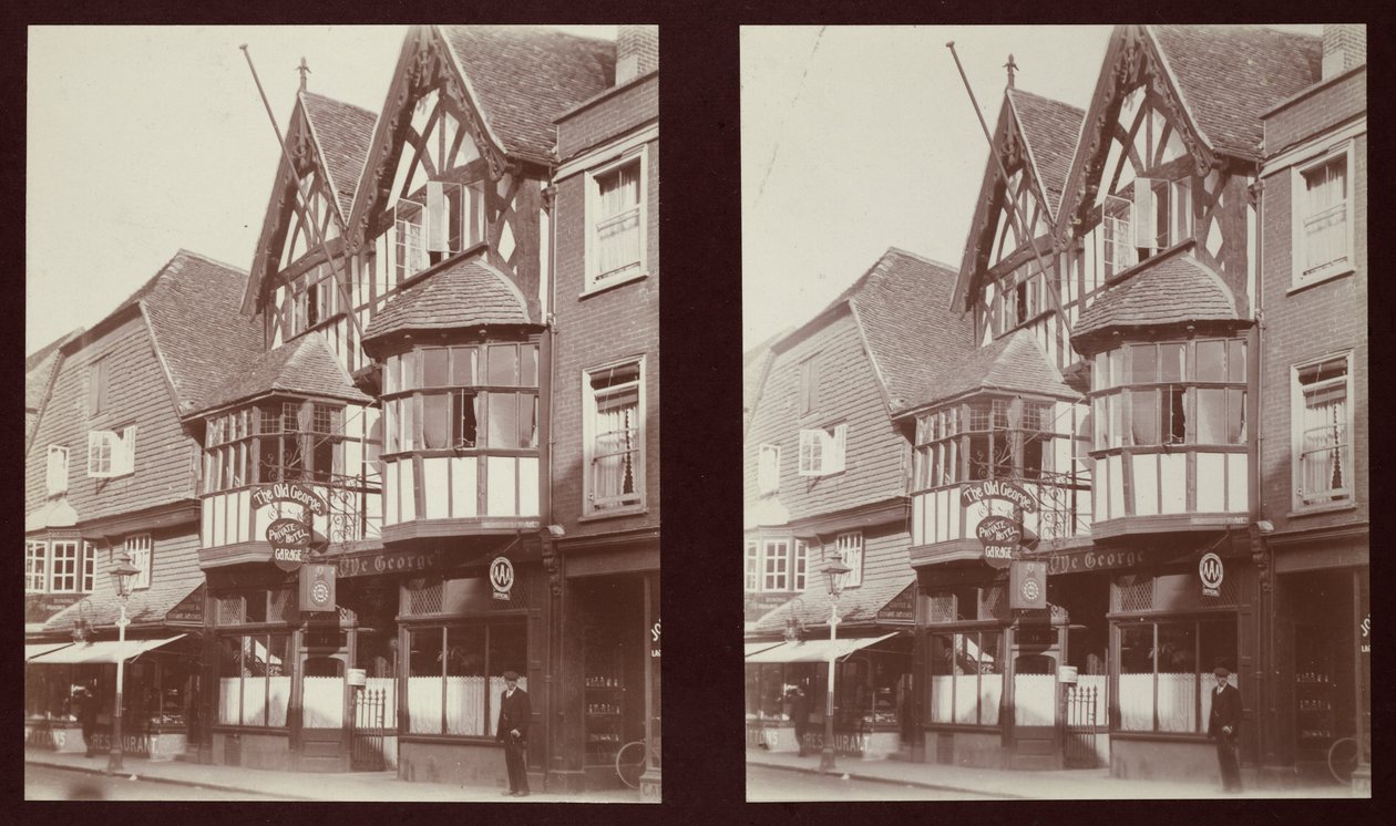 Old George Inn, 17 High Street, Salisbury, Wiltshire, 1913. 作： Walter Edward Zehetmayr