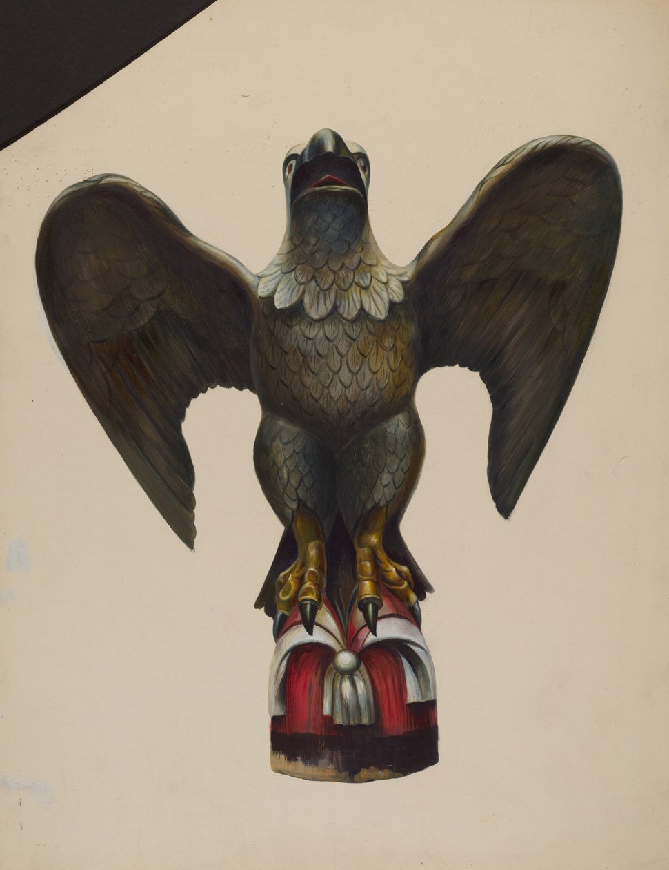 パイロットハウス・フィギュア・イーグル、1937年頃 作： Walter Hochstrasser