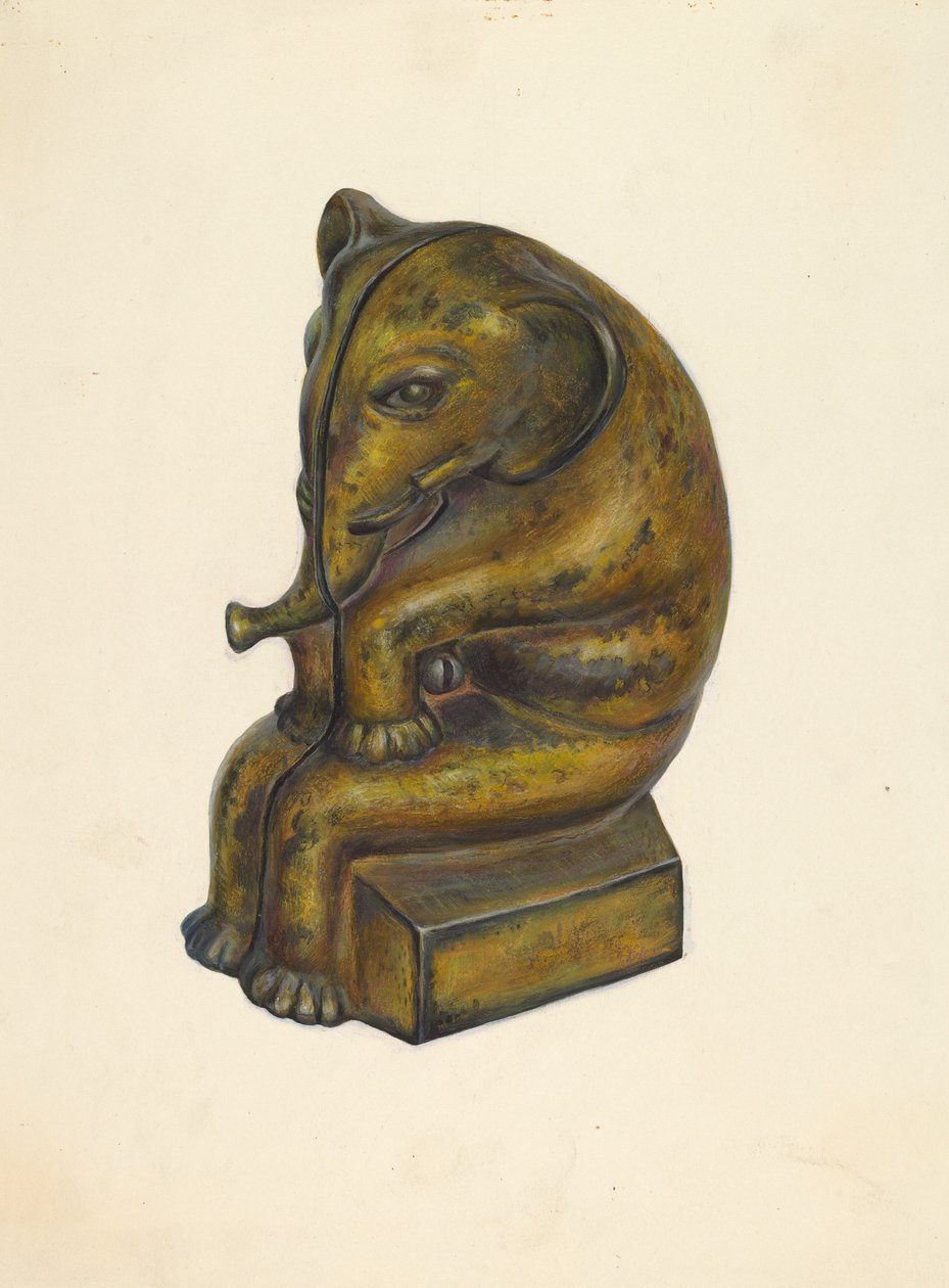 トイバンク。ゾウ、1939年頃 作： Walter Hochstrasser