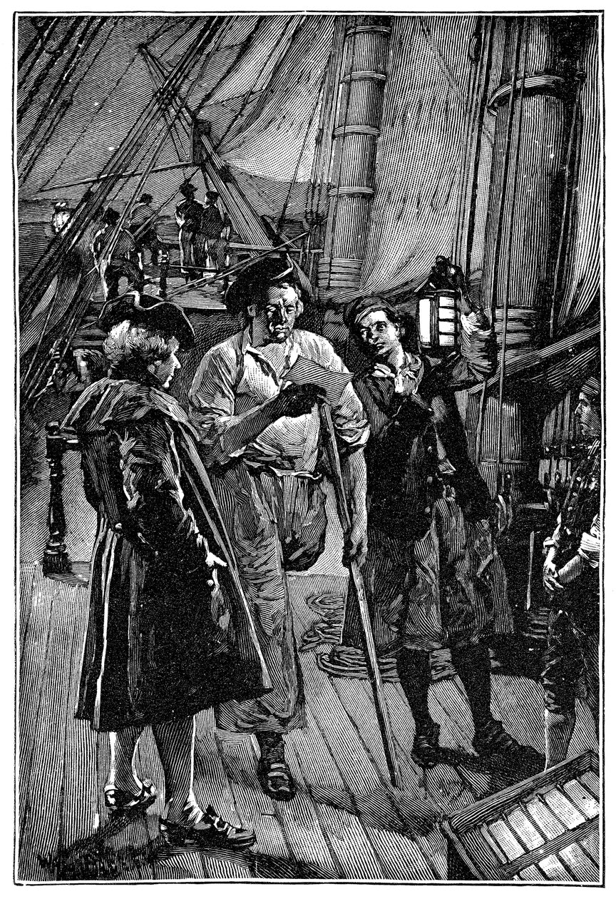 ロバート・ルイス・スティーブンソン（1850-1894）の小説「宝島」のために、ウォルター・パジェット（1863-1935）が描いたイラスト。 作： ウォルターパジェット