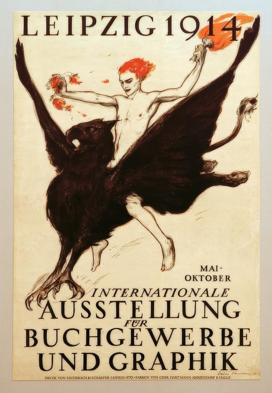 ライプツィヒ 1914、本の貿易とグラフィックの国際展示会 作： ヴァルター・ティーマン
