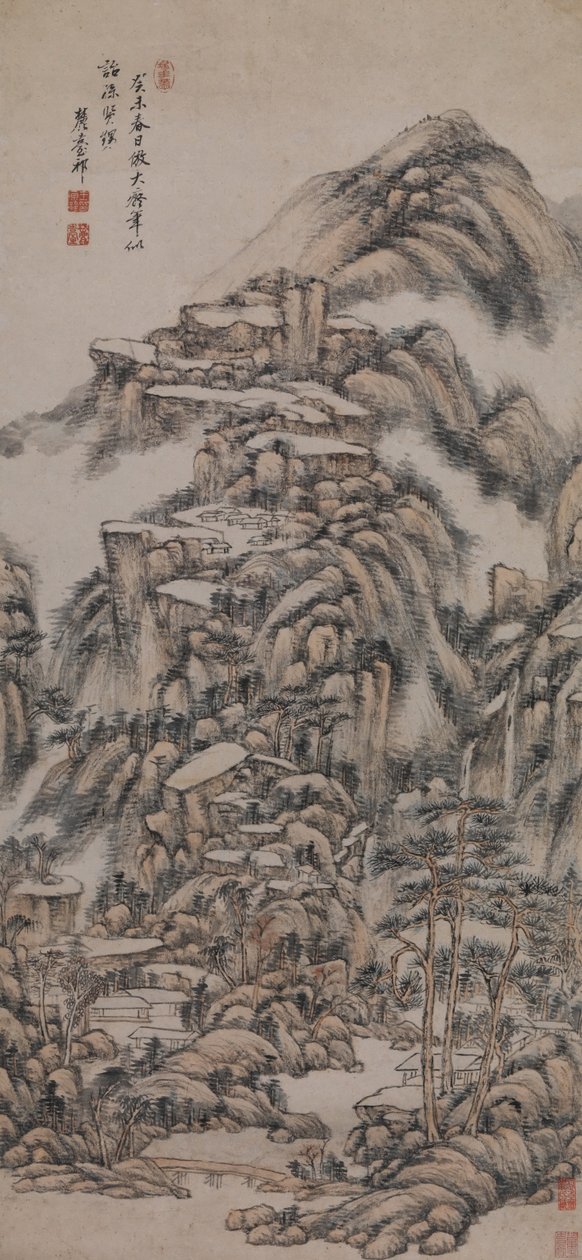 黄公王のスタイル後の風景 作： 王元旗
