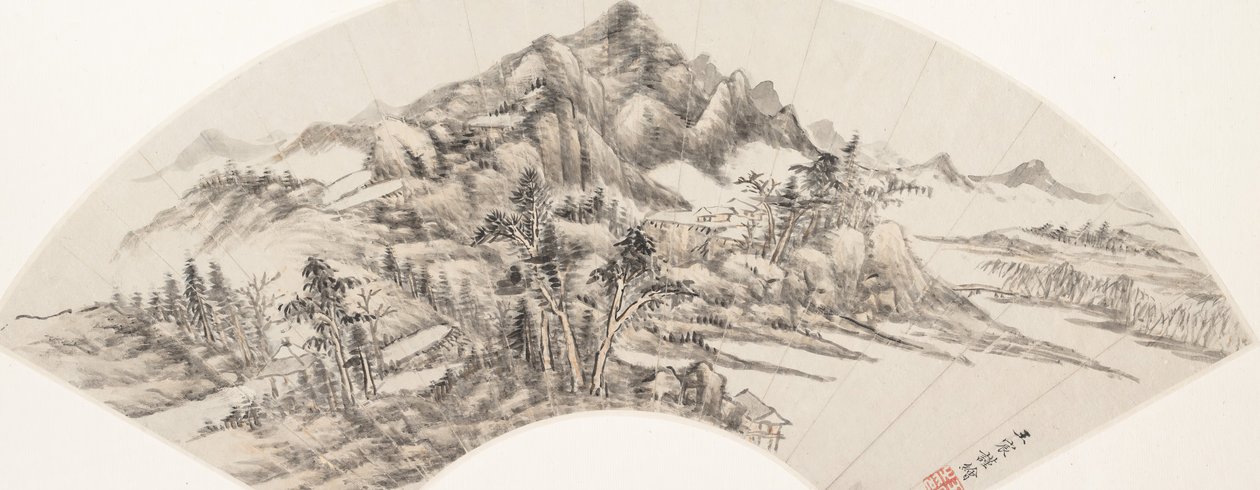 風景画、1788年の作品。 作： 王晨