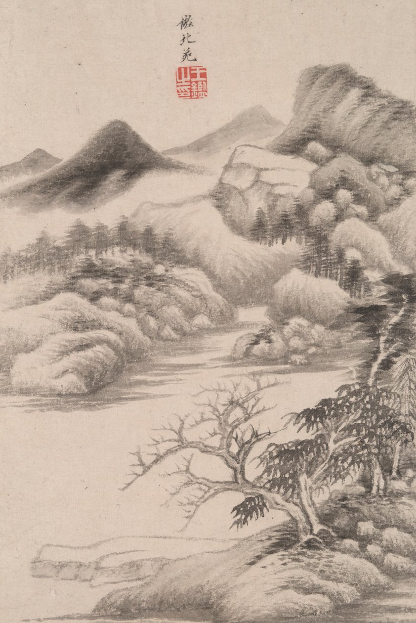 諸巨匠風山水 董元（934年現役）以降の山水 作： 王建