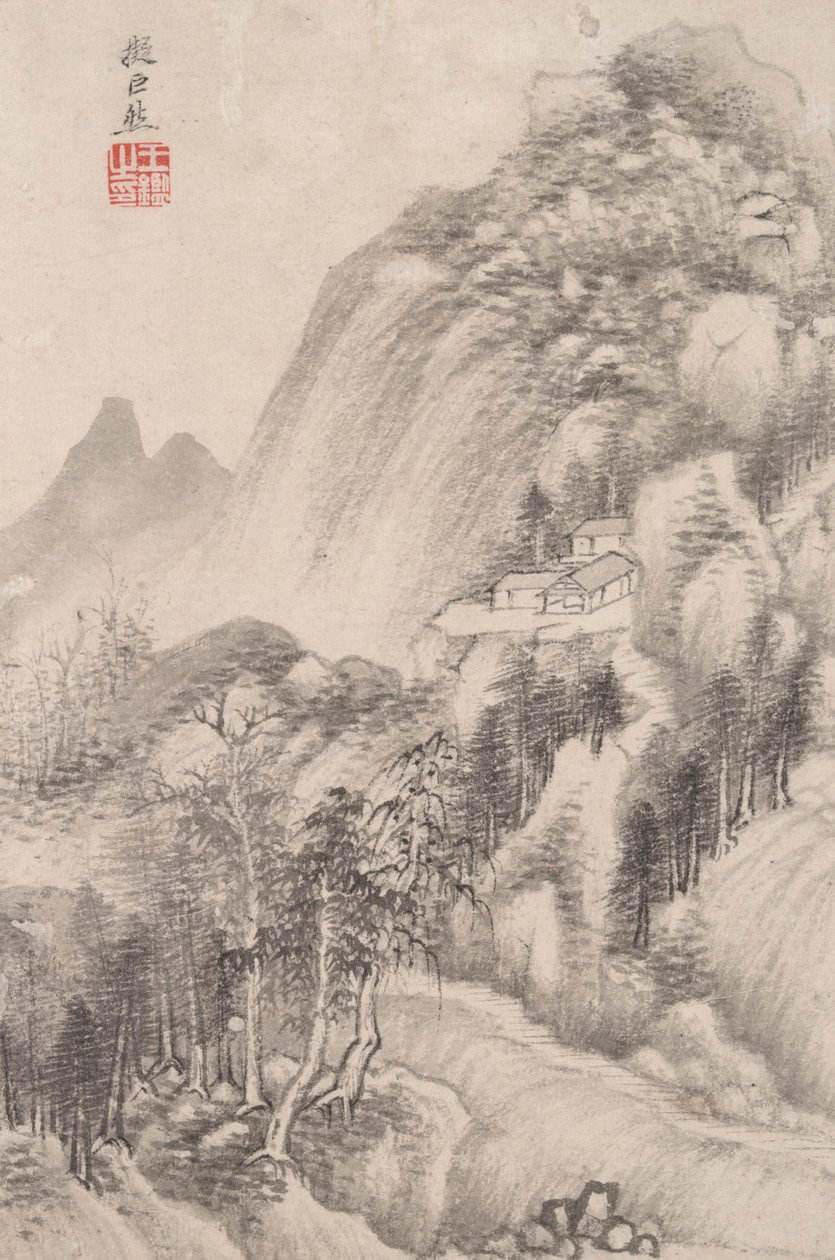 さまざまな巨匠のスタイルによる風景画: ジュラン以降の風景画 (10 世紀に活躍) 作： 王建