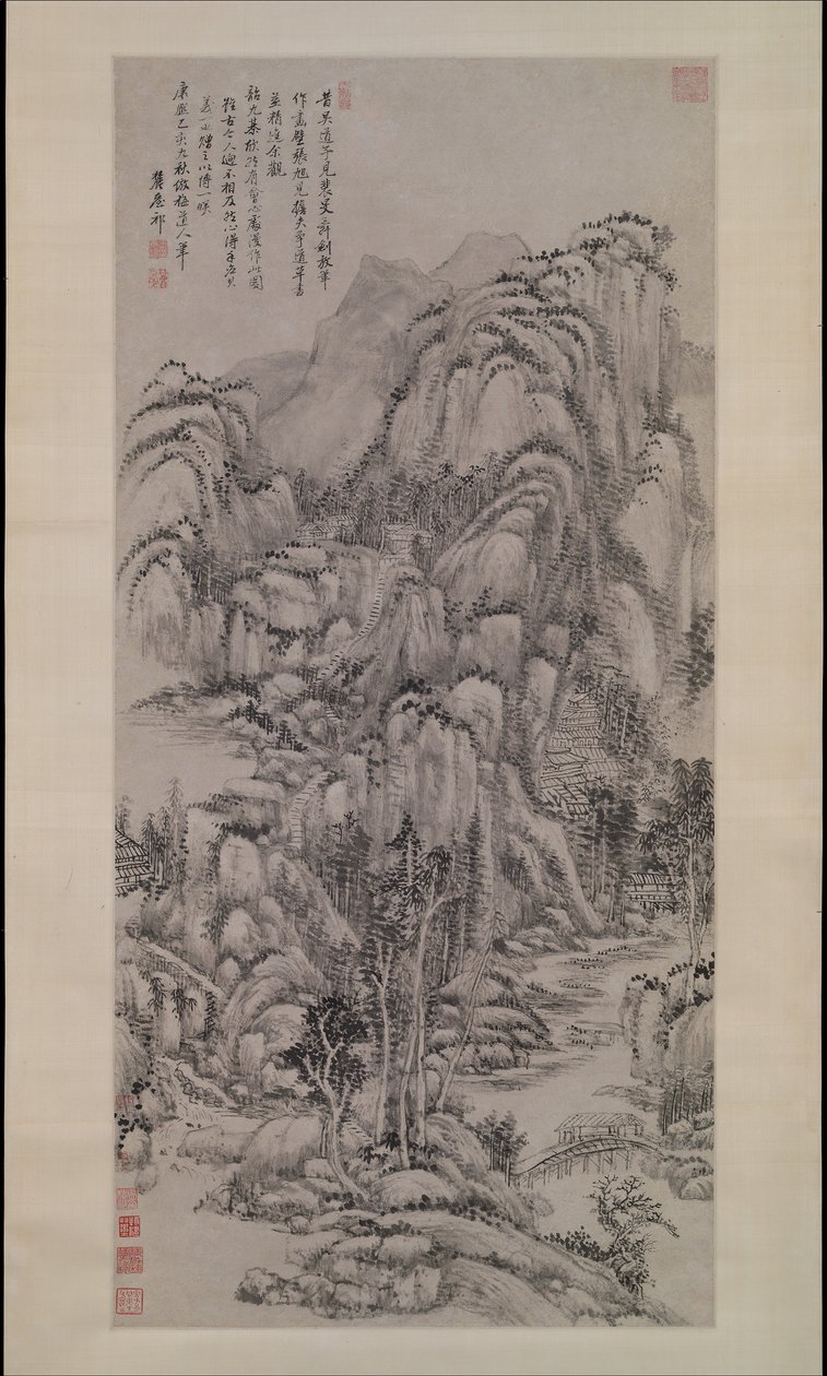 1695年の呉鎮後の風景。 作： 王元旗