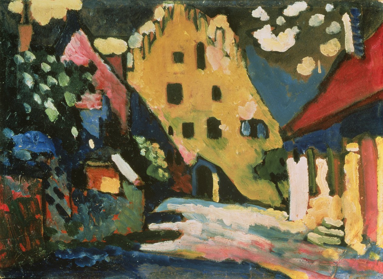 ムルナウ城、1908年 作： ワシリー・カンディンスキー
