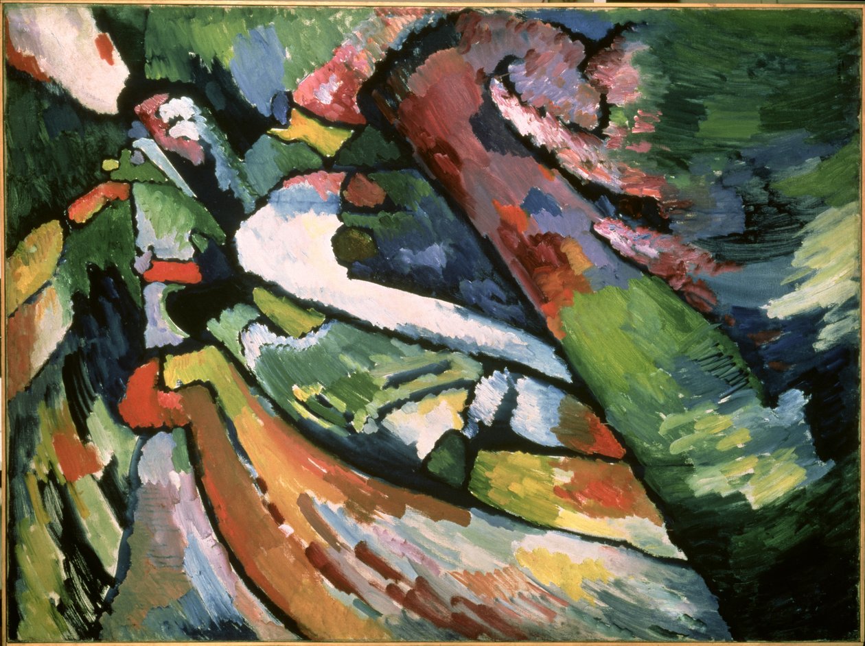 即興VII、1910 作： ワシリー・カンディンスキー