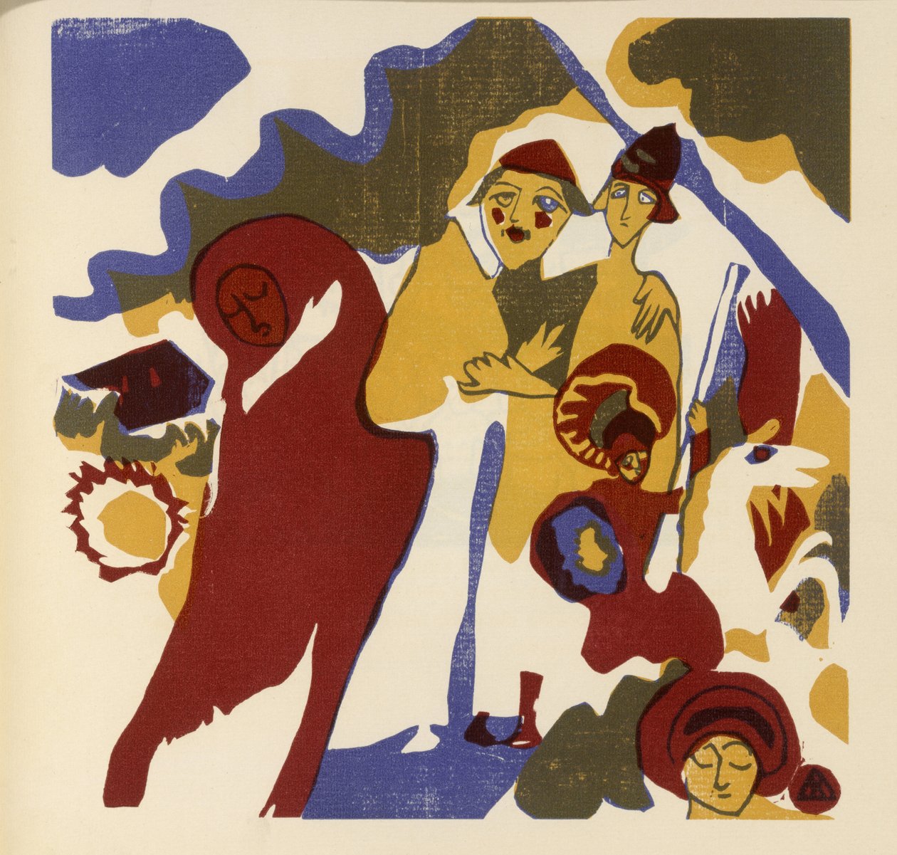 Allerheiligen (Blatt 46 aus: "Klänge") 作： ワシリー・カンディンスキー