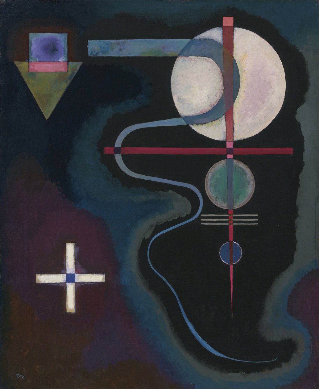 "Cool energy" Peinture de Vassily Kandinsky (ou Wassily Kandinski ou Kandinskij) 作： ワシリー・カンディンスキー