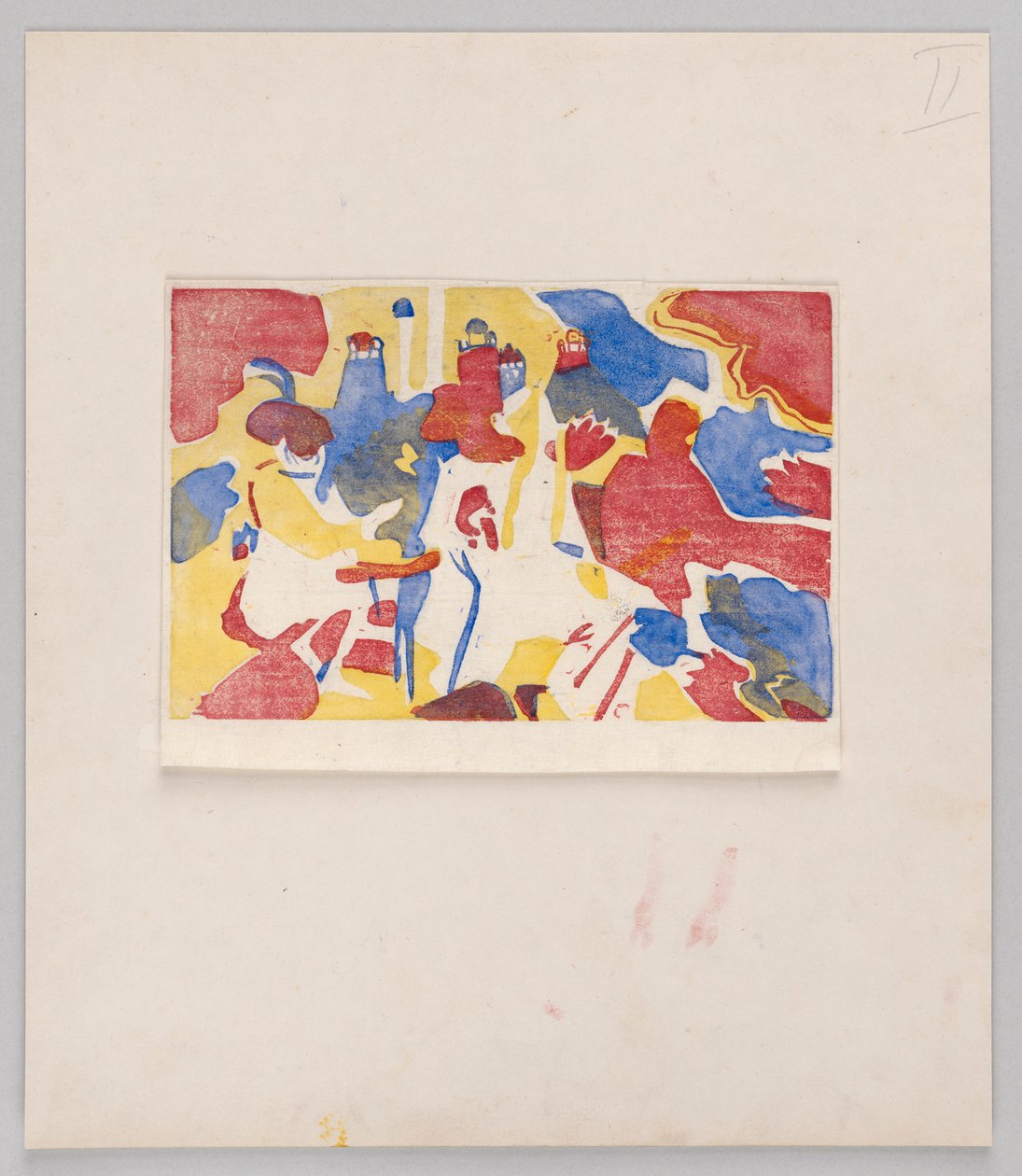 Holzschnitt zu dem Gemälde "Orientalisches" (Erster Zustand) 作： ワシリー・カンディンスキー