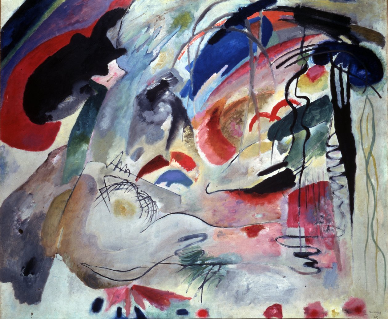 ""即興 34"" ペインター デイ ワシリー カンディンスキー (Au Wassily Kandinsky au Kandinskyz) 作： ワシリー・カンディンスキー
