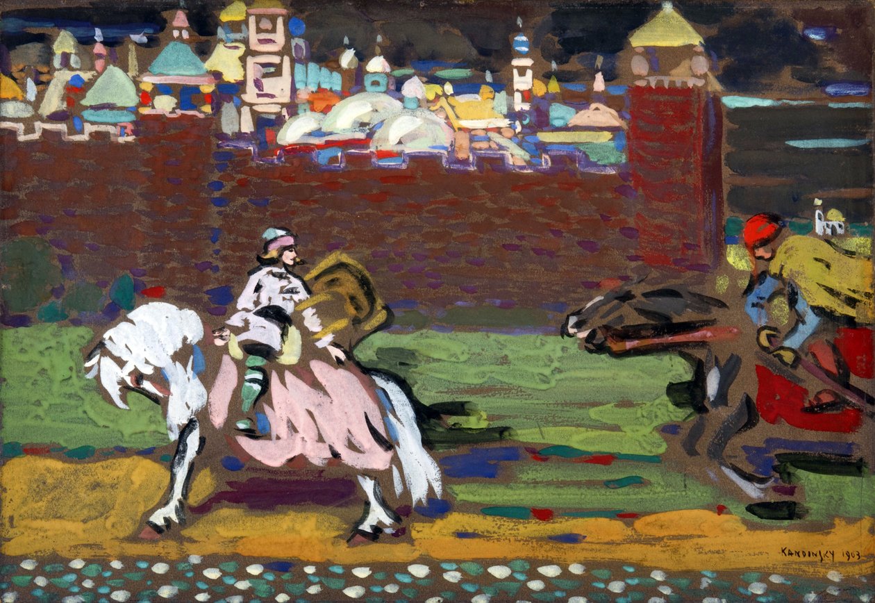 "ヴァシリー・カンディンスキー（またはワシリー・カンディンスキー、カンディンスキー）"の絵画 作： ワシリー・カンディンスキー