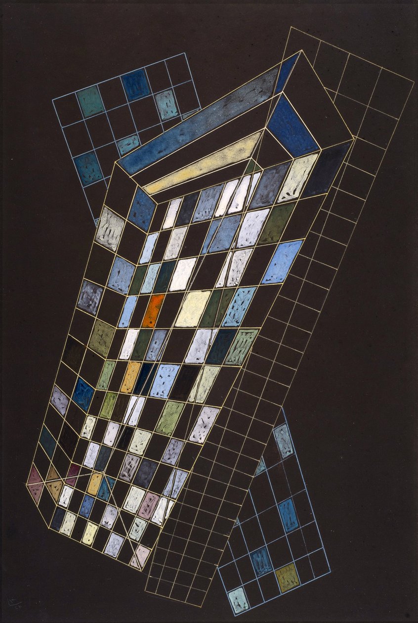 「小さな飛行機」 Peinture de Vassily Kandinsky (ou Wassily Kandinski ou Kandinskij) 作： ワシリー・カンディンスキー