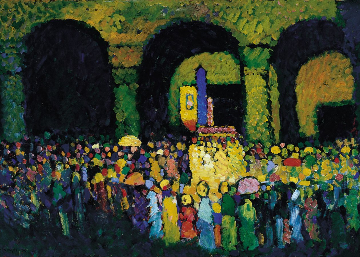 ミュンヘンのルートヴィヒ教会、1908年 作： ワシリー・カンディンスキー