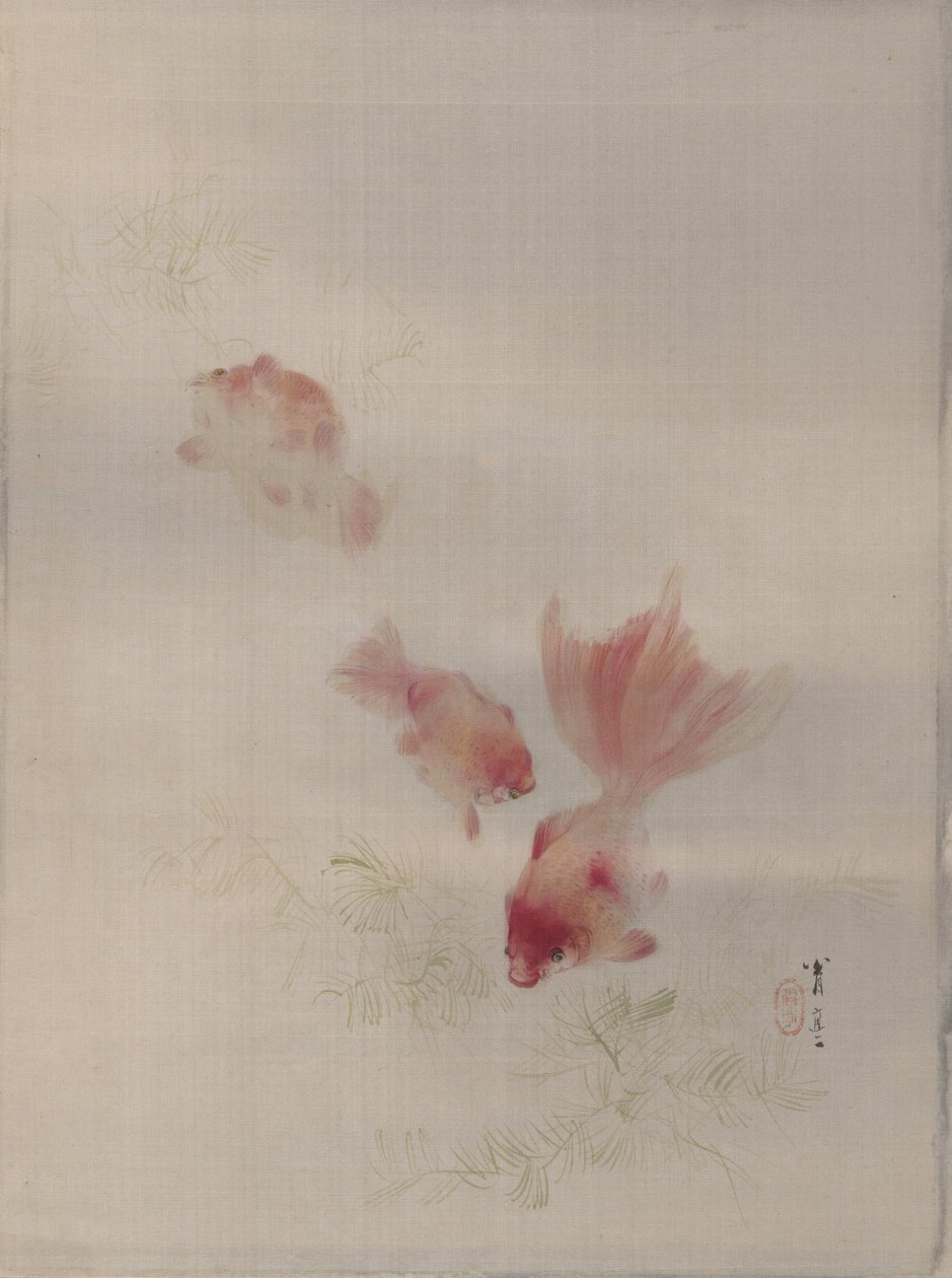 金魚、ca。 1887。 作： 渡辺ページイ