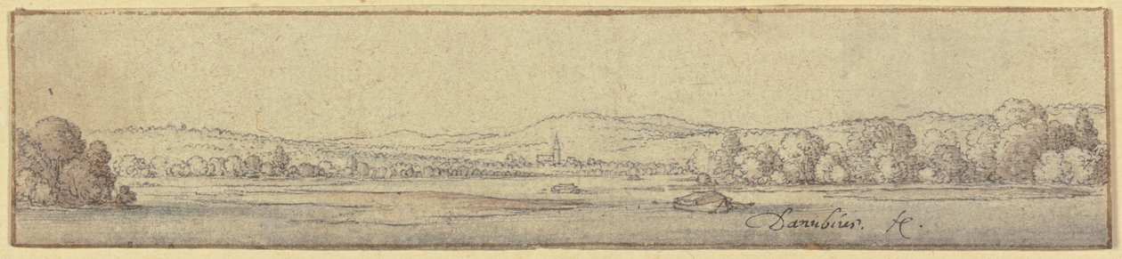 ドナウ川の風景 作： ヴァーツラフ・ホラー