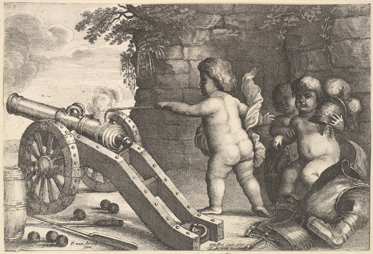 ファイア・ザ・フォー・エレメンツ、1647年。 作： ヴァーツラフ・ホラー