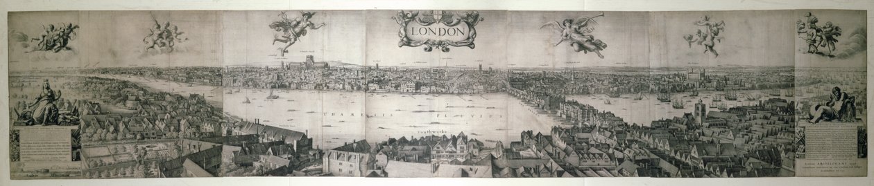ロンドン、1647年（銅版） 作： ヴァーツラフ・ホラー