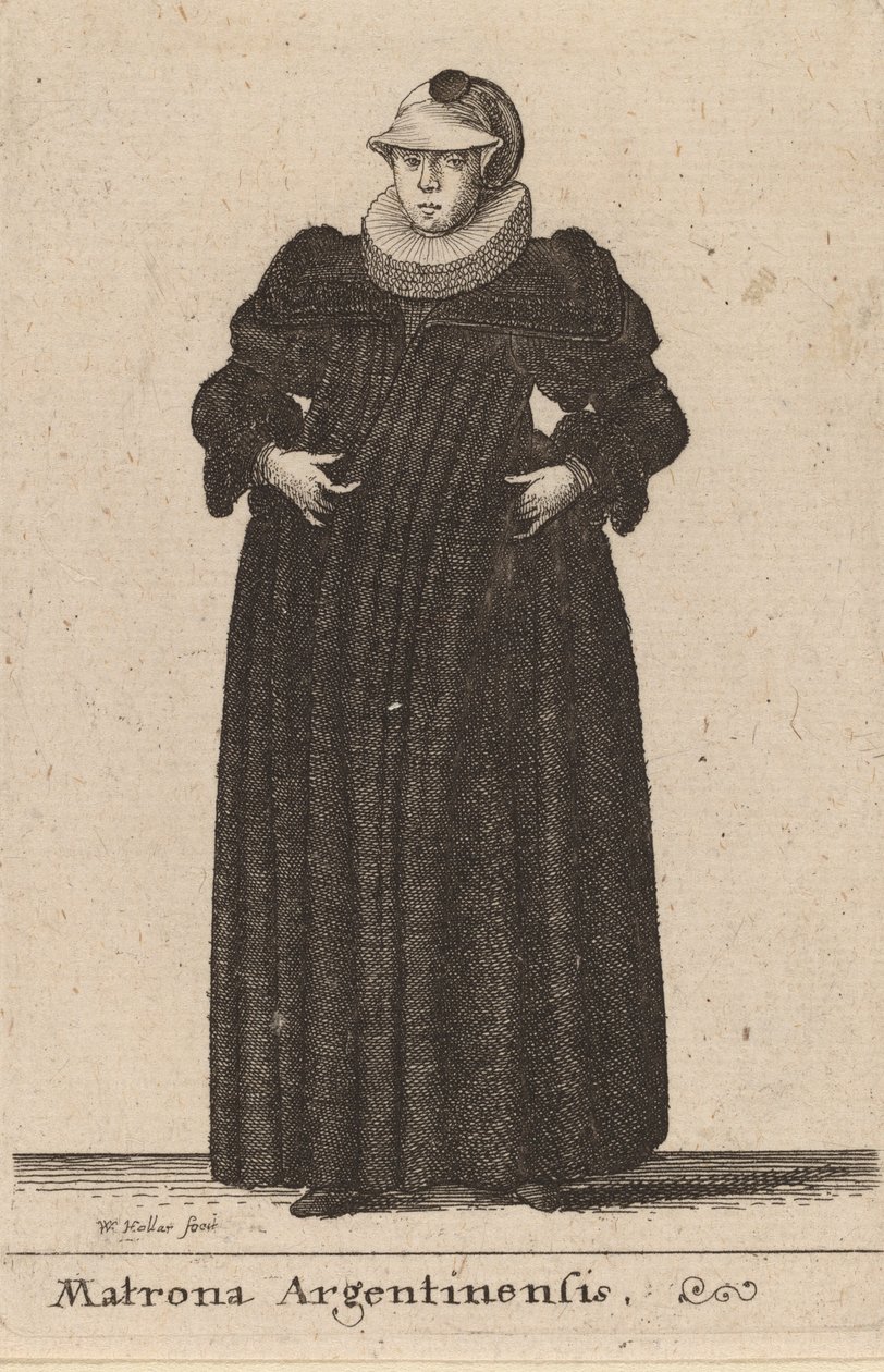 Matrona Argentinensis, 1642年。 作： ヴァーツラフ・ホラー
