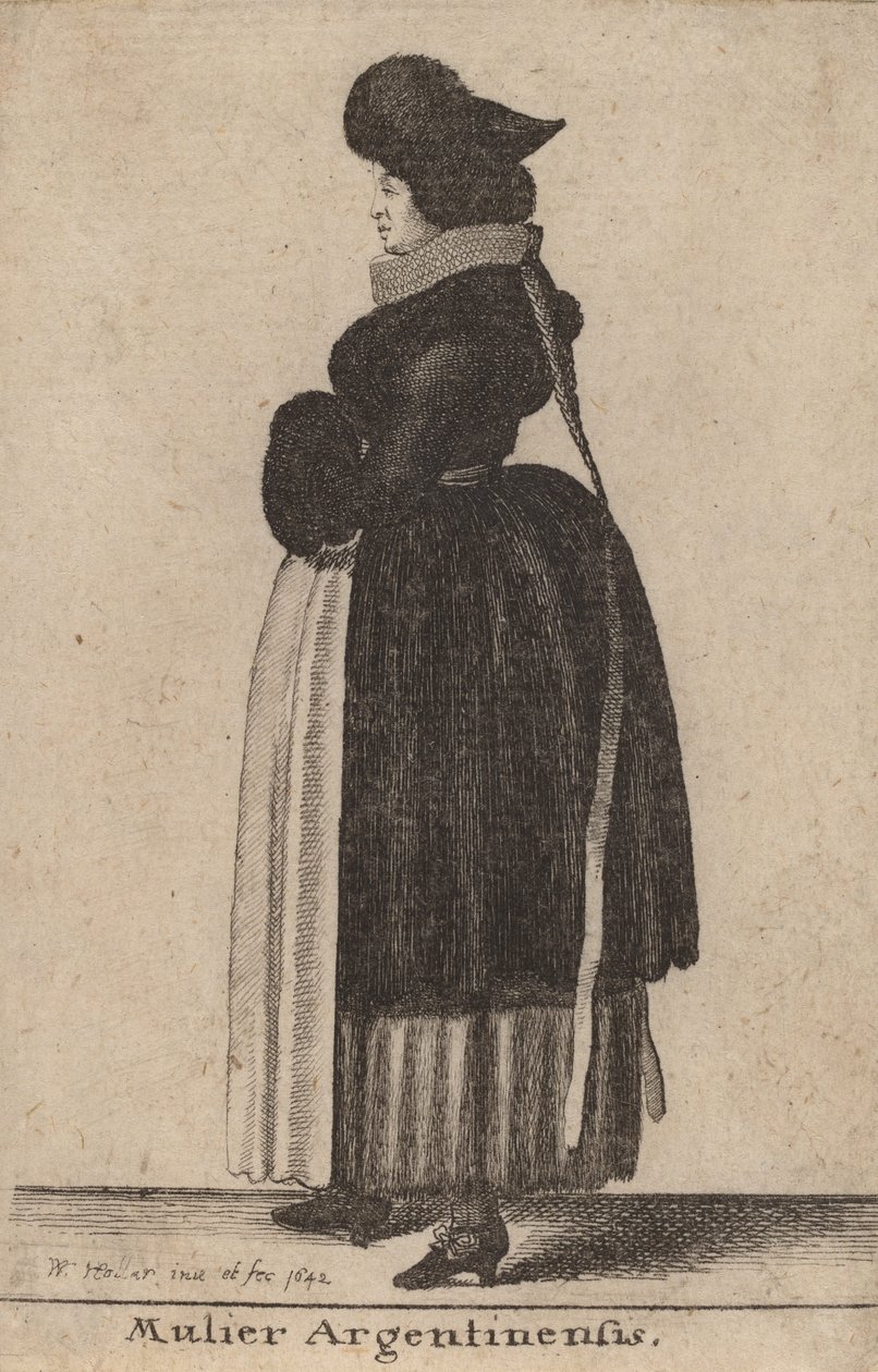 Mulier Argentinensis, 1642年。 作： ヴァーツラフ・ホラー