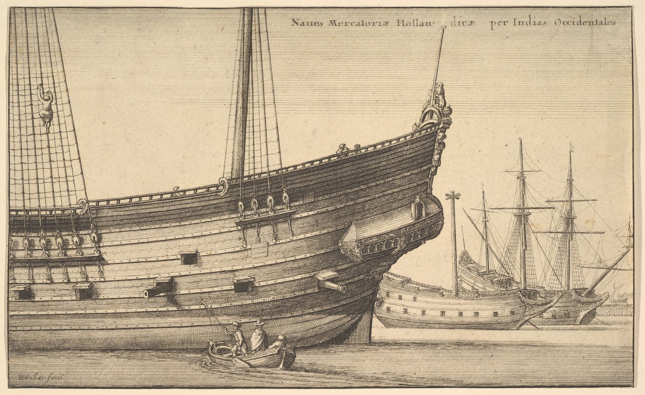NauesMercatoriæHollan []dicæper Indias Occidentales Dutch West Indianman、1625-77。 作： ヴァーツラフ・ホラー
