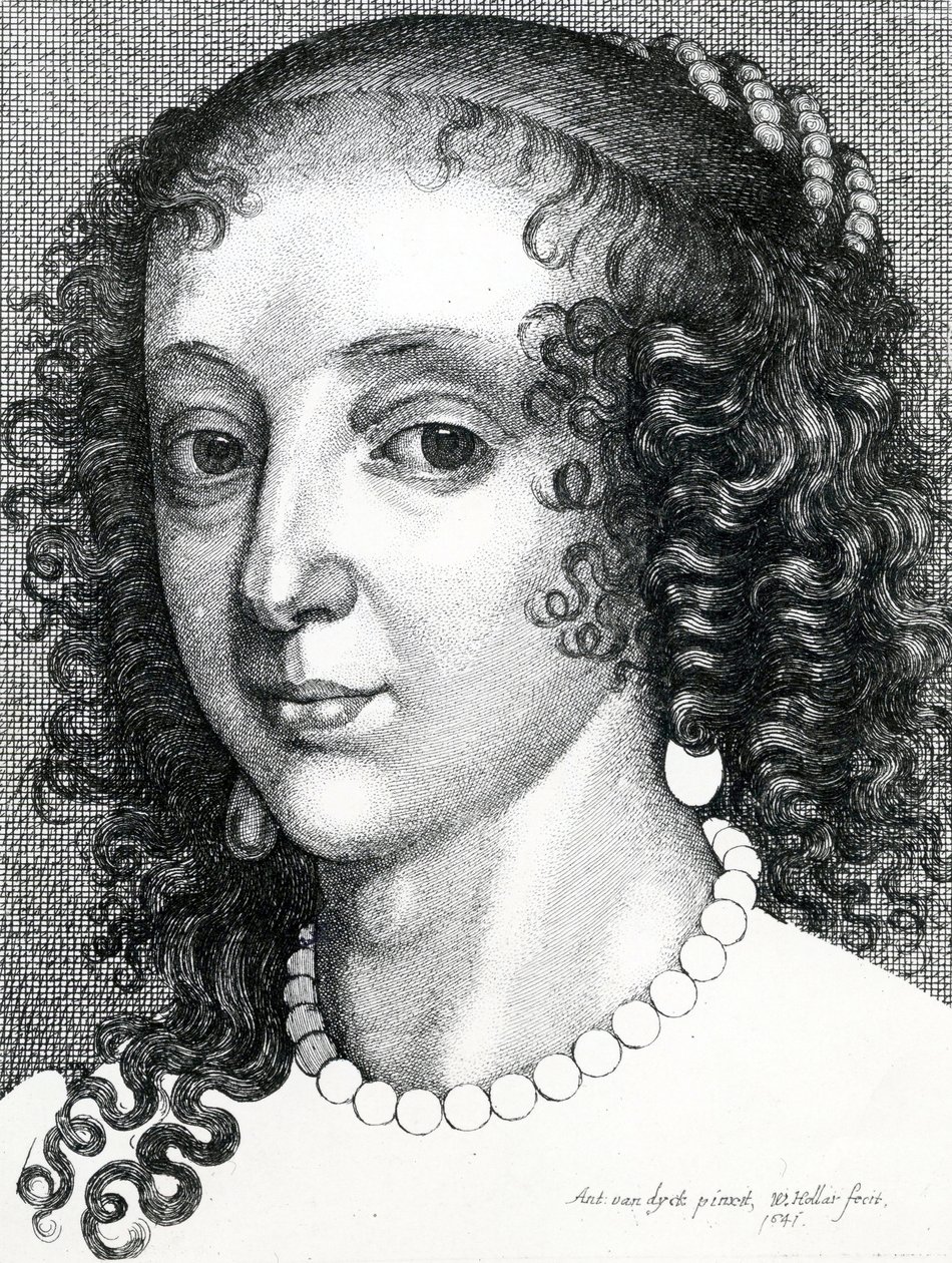 ヘンリエッタマリア女王、1641年 作： ヴァーツラフ・ホラー