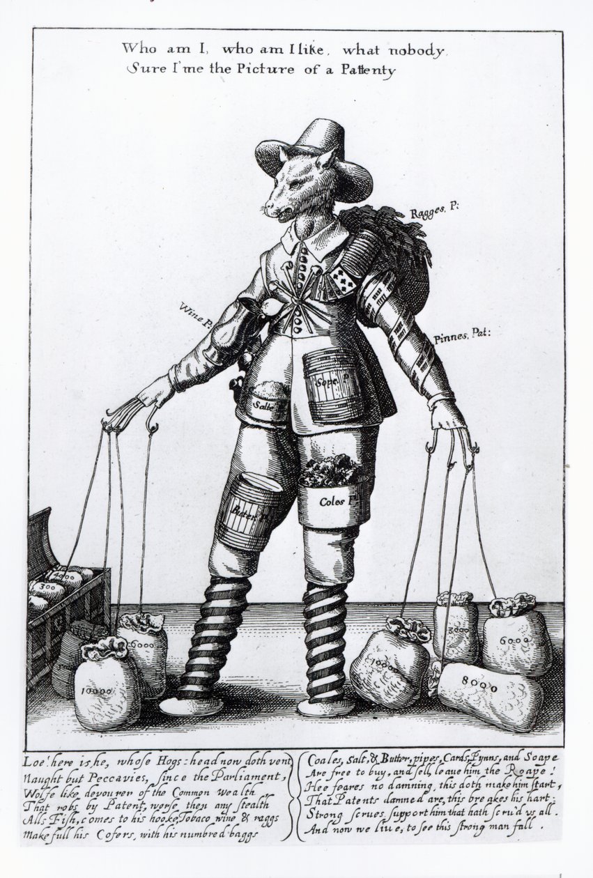「パッテンティの絵」、1641〜50年頃 作： ヴァーツラフ・ホラー
