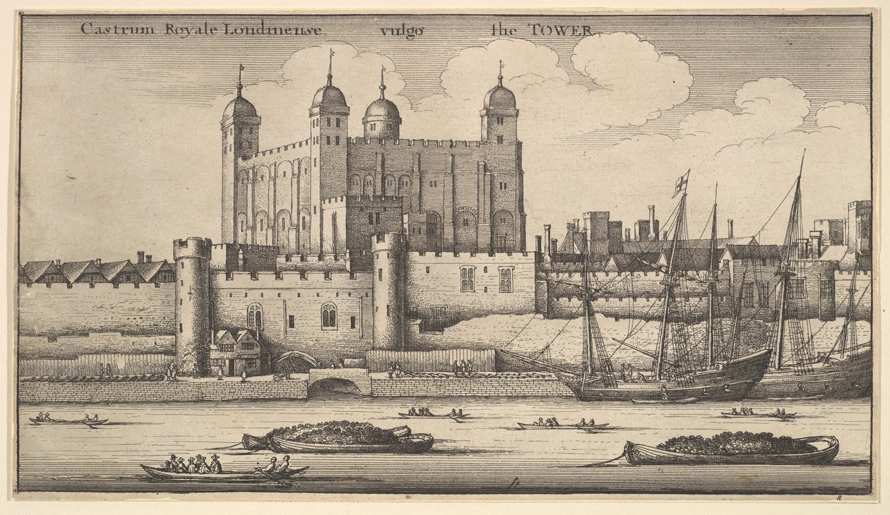 ロンドン塔、1625-77年。 作： ヴァーツラフ・ホラー