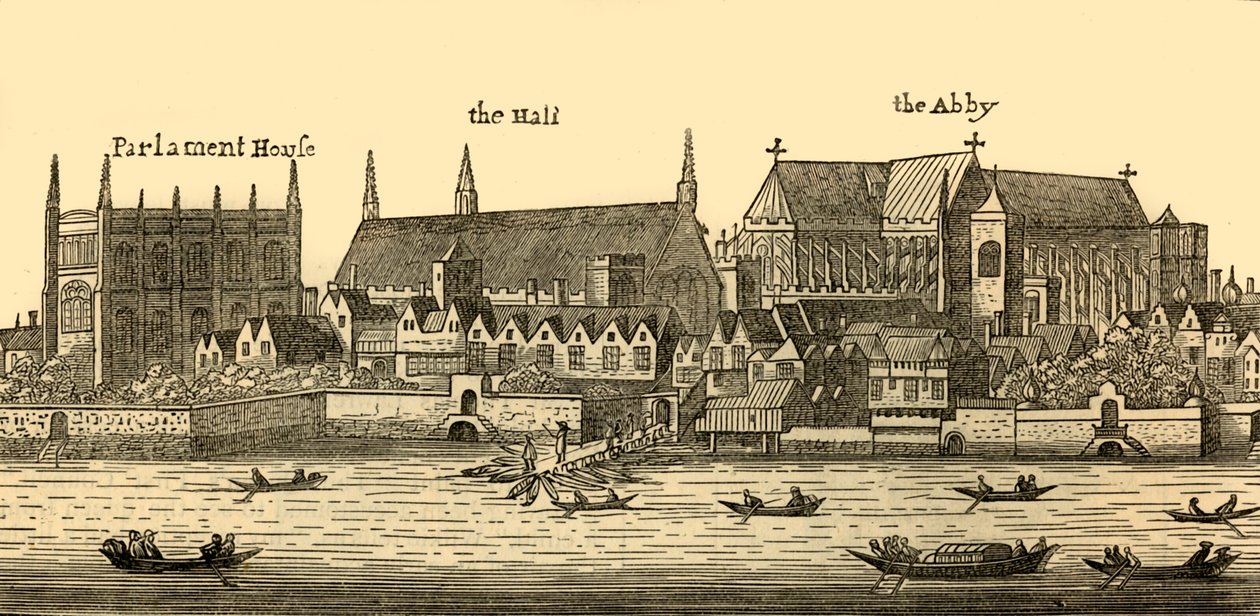 1640年、1881年のウェストミンスター。 作： ヴァーツラフ・ホラー