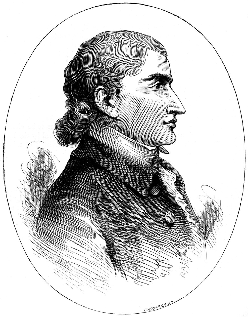 ジョンジェイ、アメリカの政治家、1783年に出版された印刷物、c1880。 作： ウィンパー