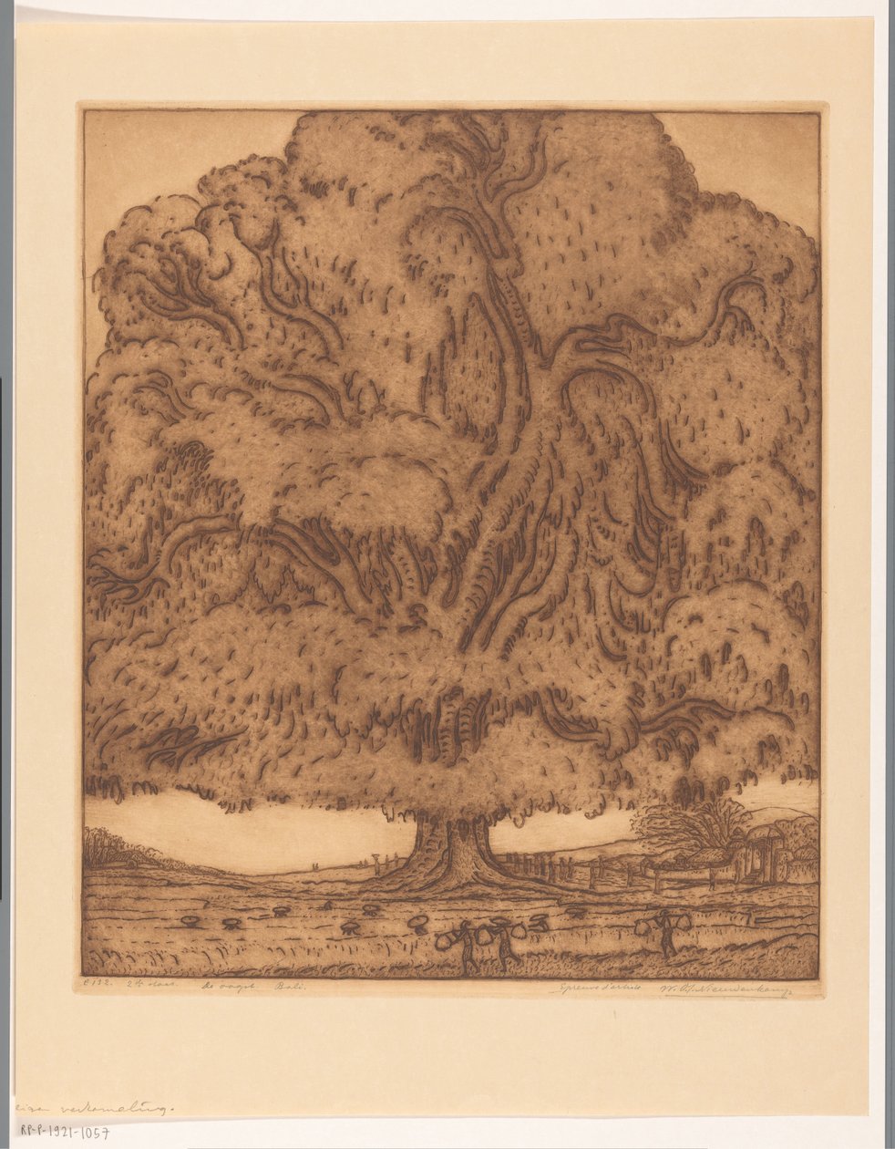 The Harvest, Bali (オブジェクトの元のタイトル) 作： Wijnand Otto Jan Nieuwenkamp（アーティストによる署名）