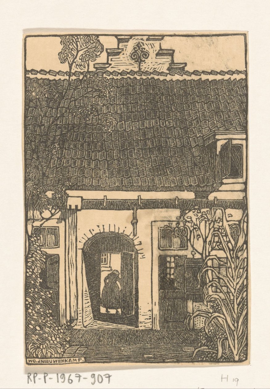 ハールレムの Brouwershof ハールレムのホーフィエ (原題) 作： Wijnand Otto Jan Nieuwenkamp