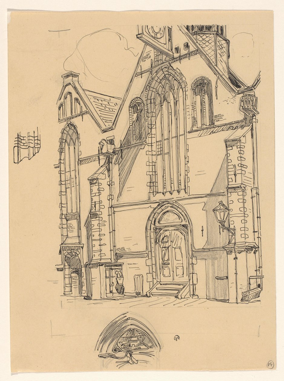 ホールンのノールダーケルクの西側ファサード 作： Wijnand Otto Jan Nieuwenkamp