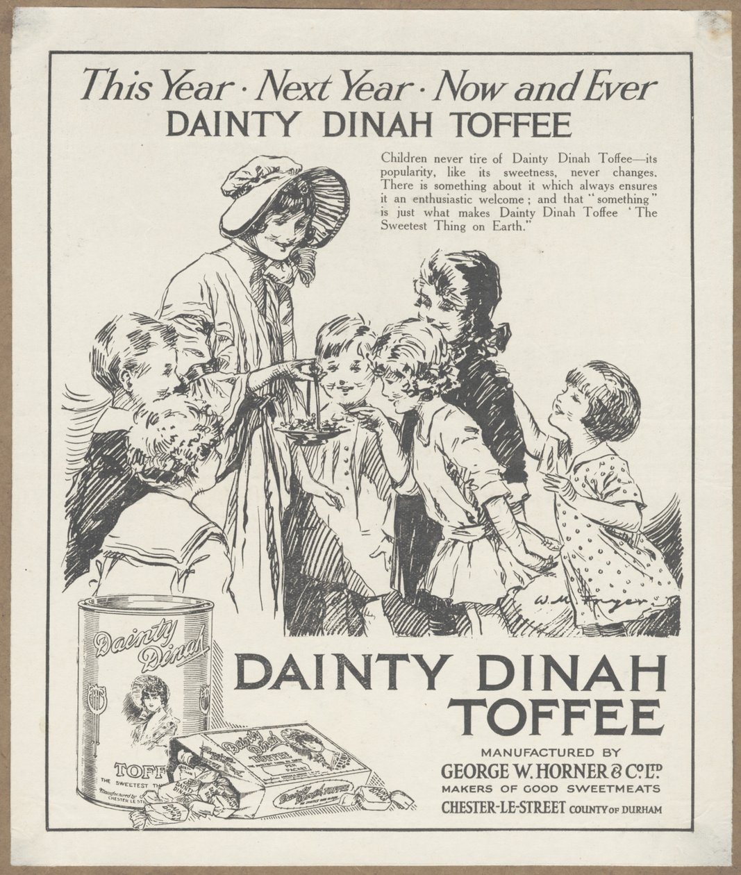 Dainty Dinah Toffee, c.1920 作： ウィルフレッドフライヤー