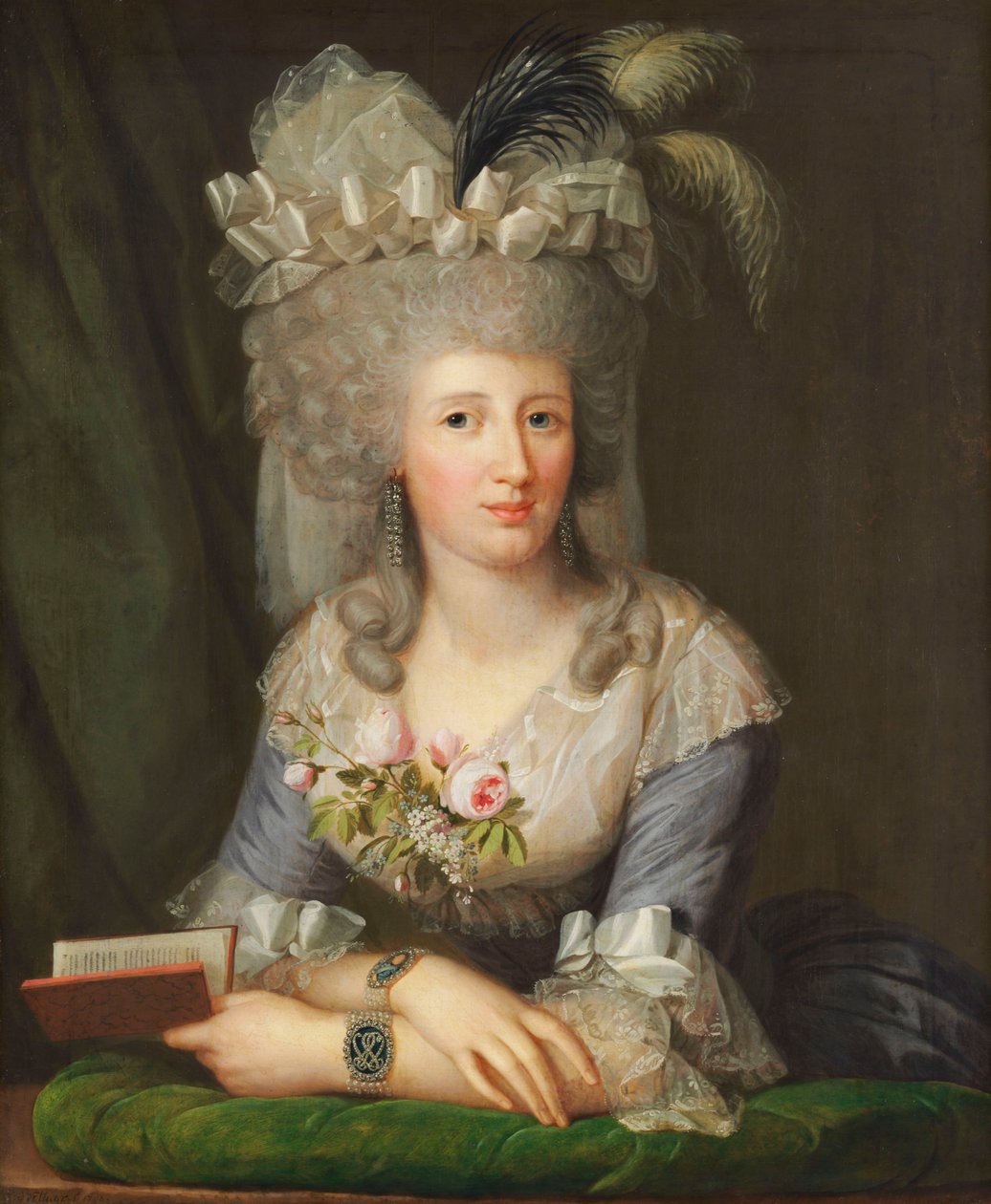 Karoline von Schlotheim（1766-1847）の肖像 作： ウィルヘルム・ベットナー