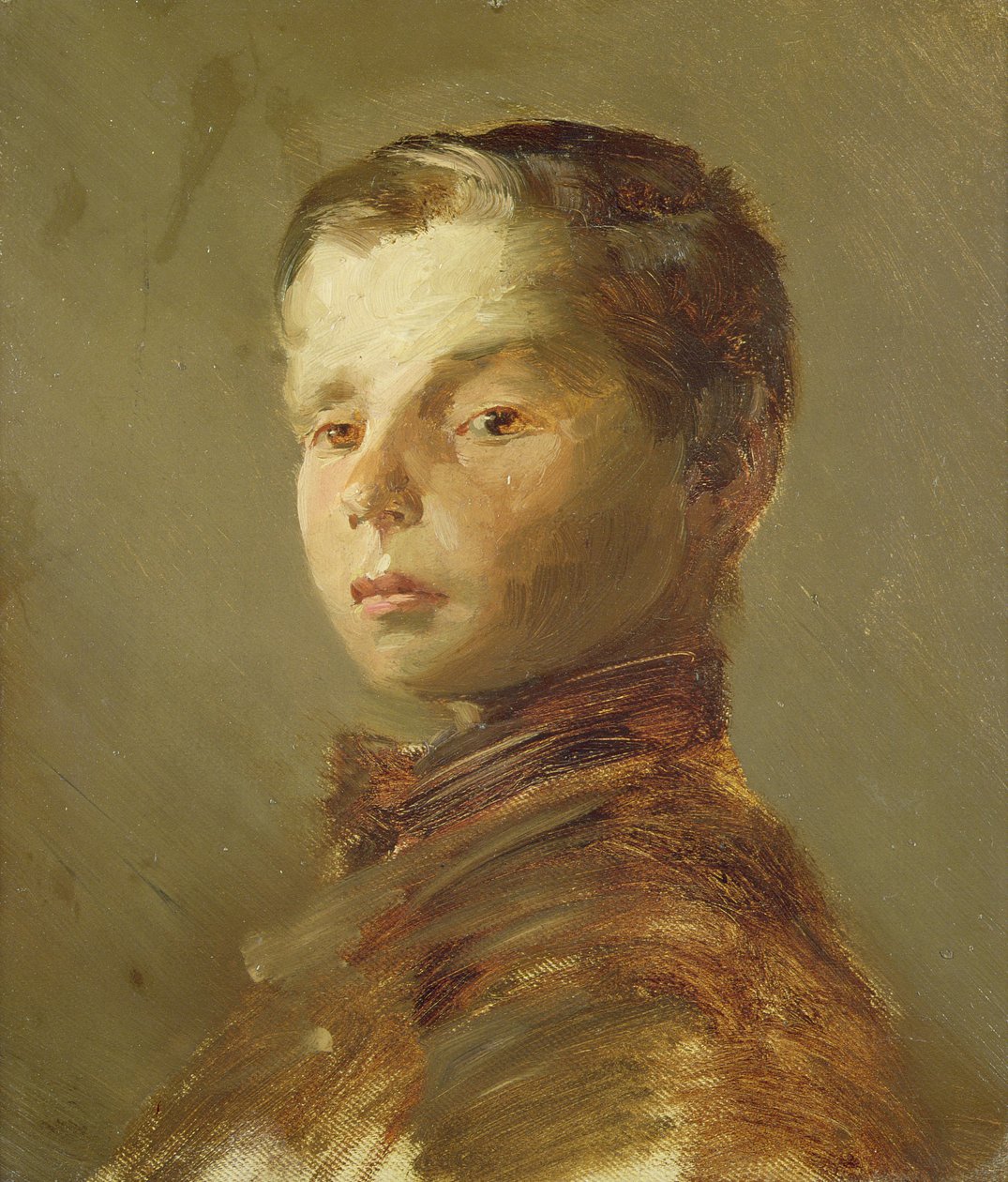 少年の絵、1875 作： ヴィルヘルムブッシュ